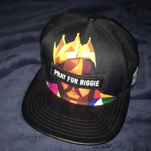 “PRAY FOR BIGGIE” Flat Brim Hat